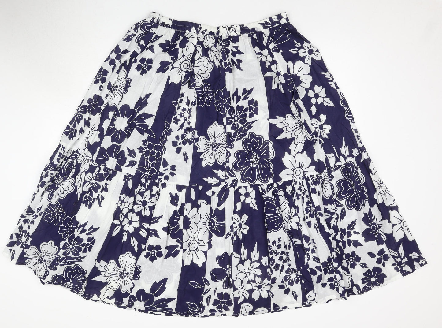 Joanna Hope Women's Blue Floral Skirt Size 16