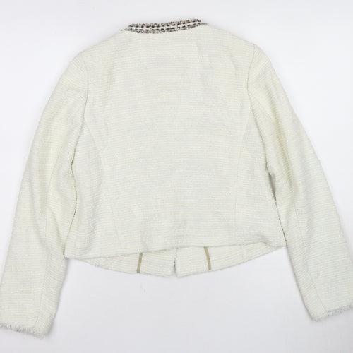 Marks & Spencer Women's Ivory Size 8 Basic Jacket
