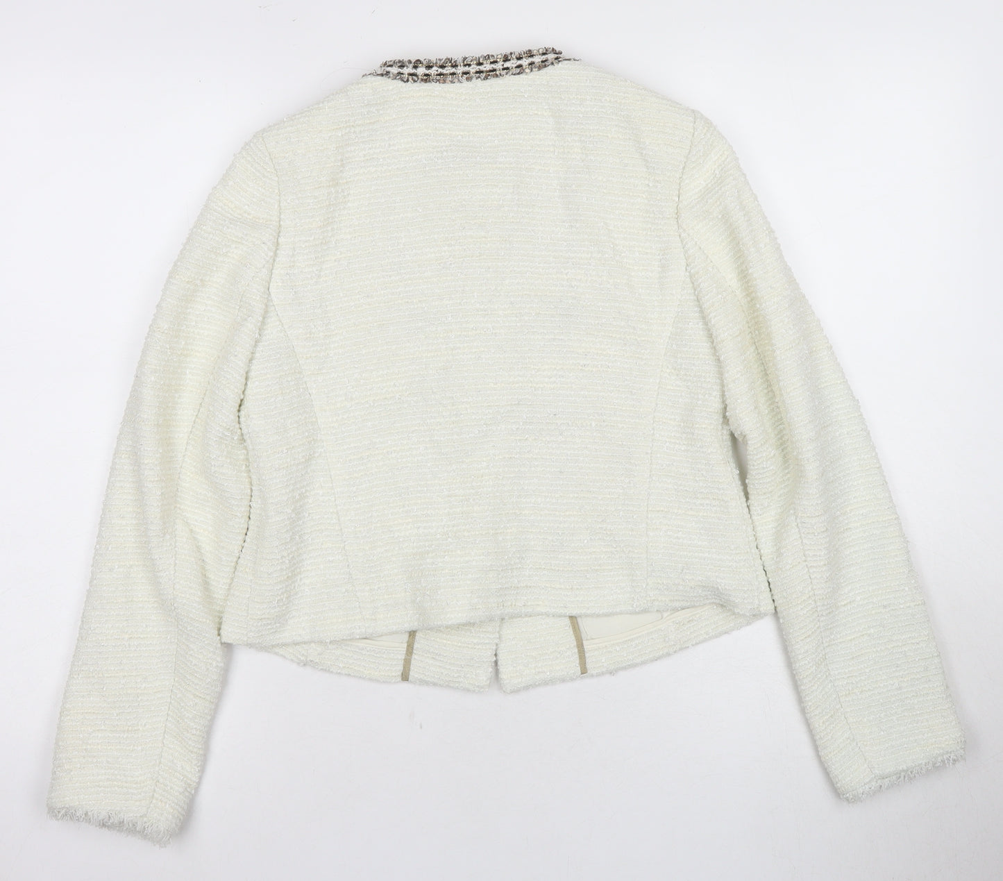 Marks & Spencer Women's Ivory Size 8 Basic Jacket
