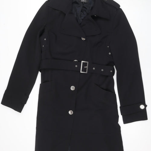 Marks and Spencer Women's Black Trench Coat Size 12