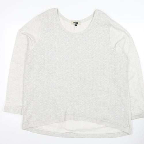 Next Women’s White Pullover Sweatshirt Size 16