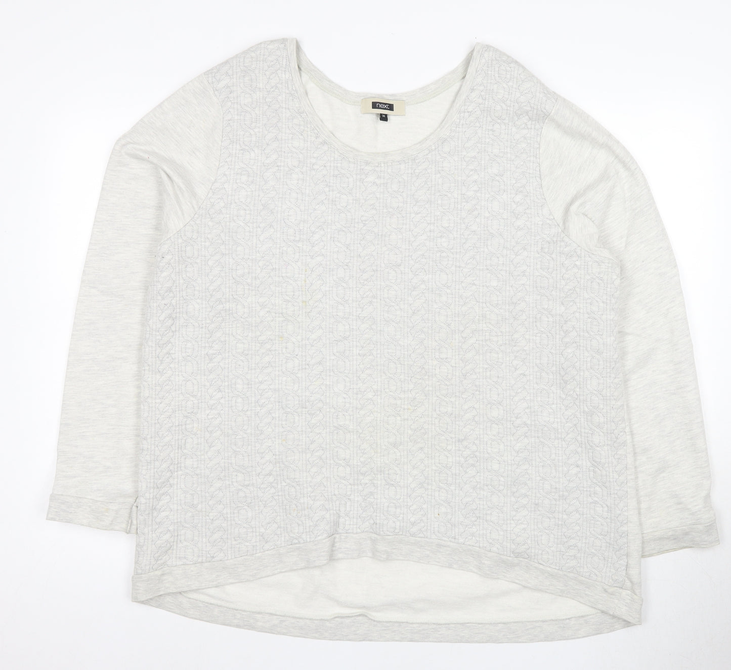Next Women’s White Pullover Sweatshirt Size 16