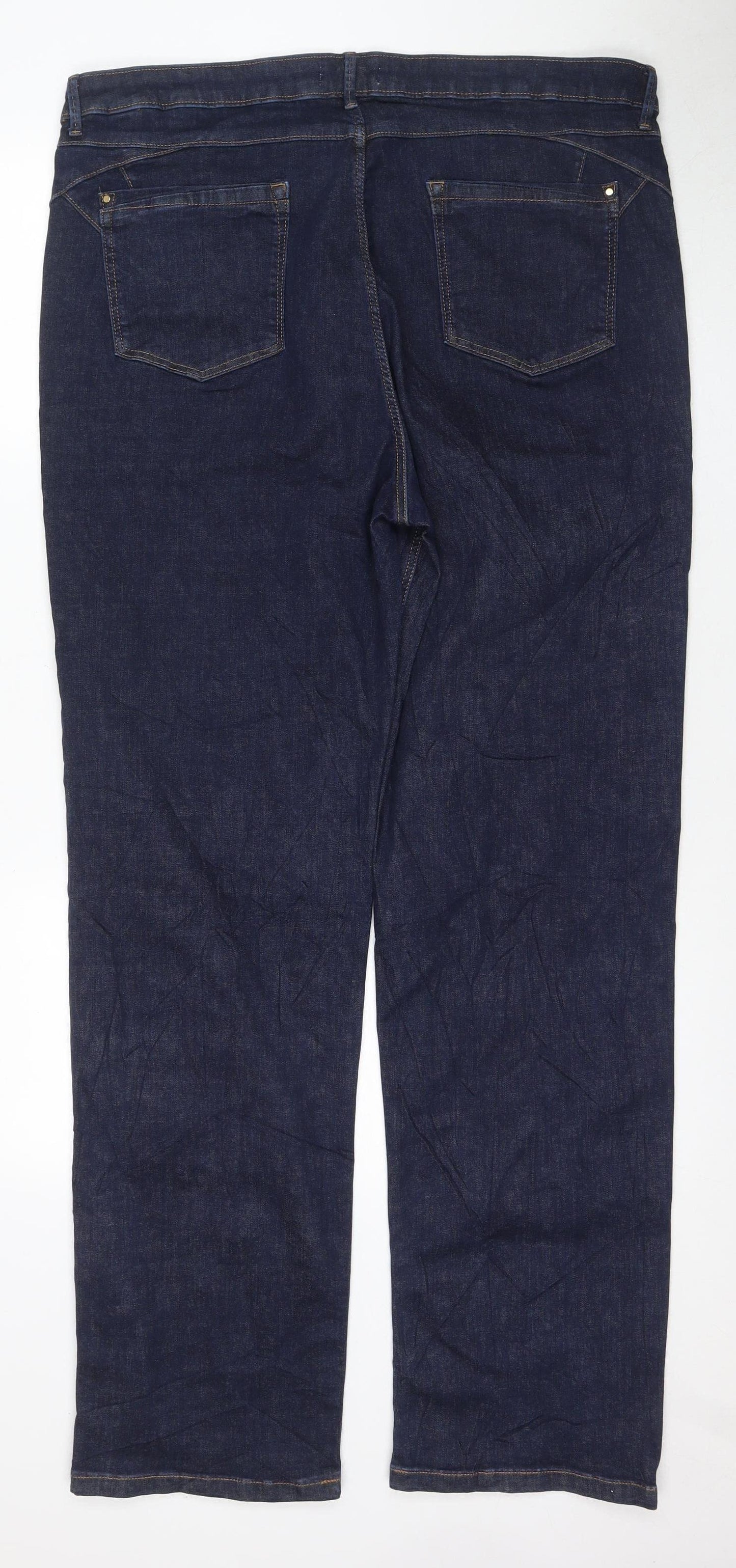Marks and Spencer Women Blue Straight Jeans Size 20