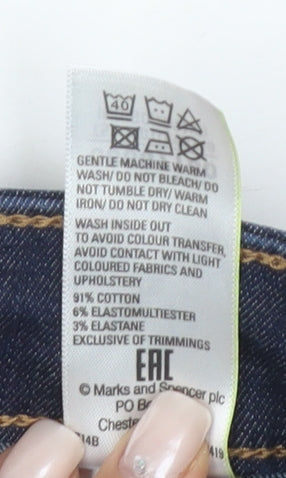 Marks and Spencer Women Blue Straight Jeans Size 20