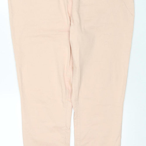 M&Co Women's Peach Regular Fit Jeans Size 12