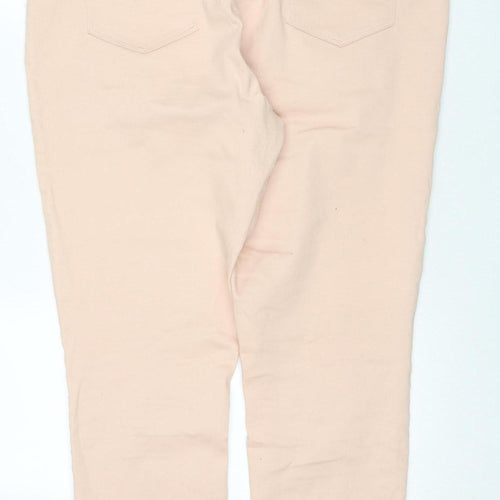 M&Co Women's Peach Regular Fit Jeans Size 12