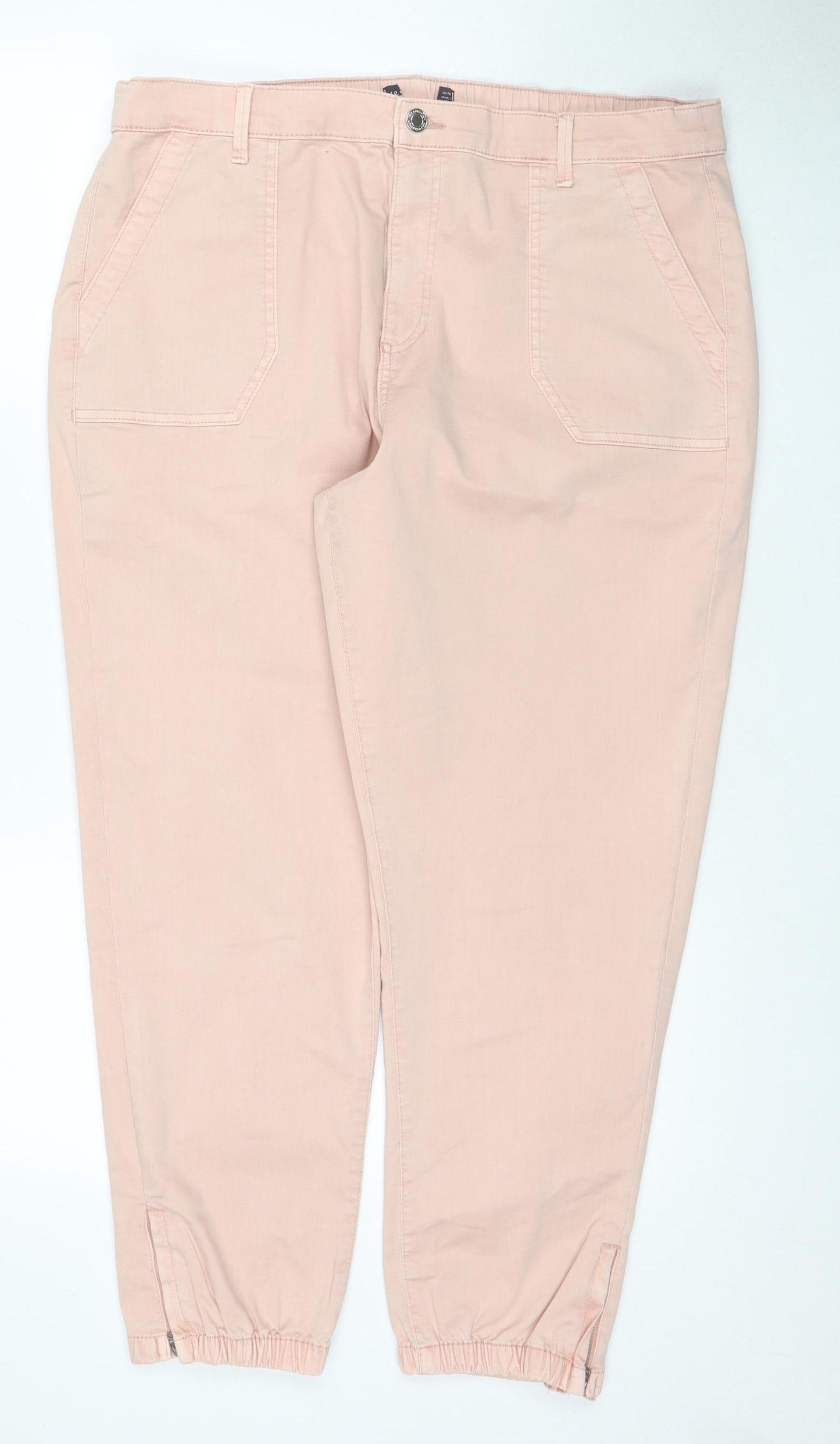Marks and Spencer Women's Pink Tapered Jeans, Size 20
