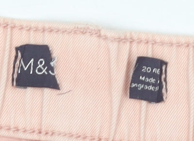 Marks and Spencer Women's Pink Tapered Jeans, Size 20