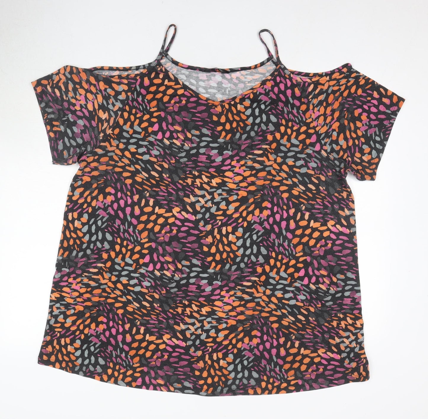 Yours Women's Multicoloured T-Shirt, Size 20, Animal Print