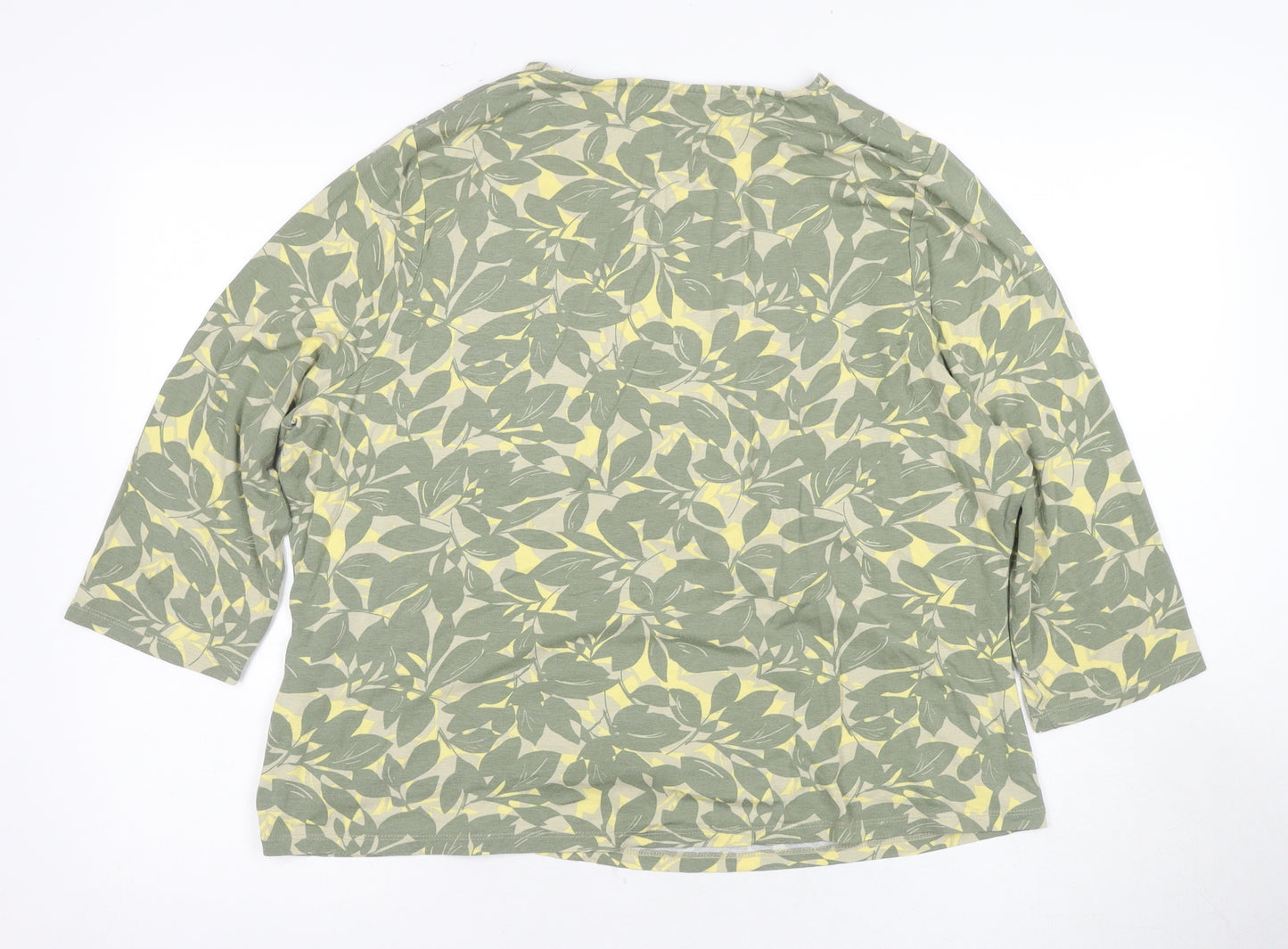 Eastex Women's Green Floral Wrap Blouse Size 18