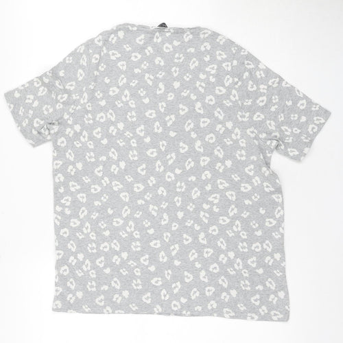 Marks and Spencer Women's Grey Animal Print T-Shirt Size 20