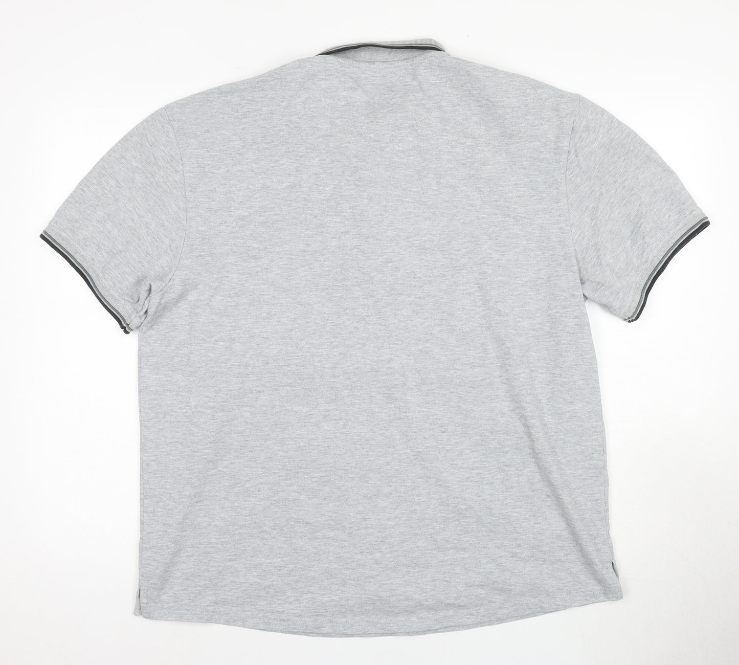 Firetrap Men's Grey 3XL Polo Shirt, Short Sleeve