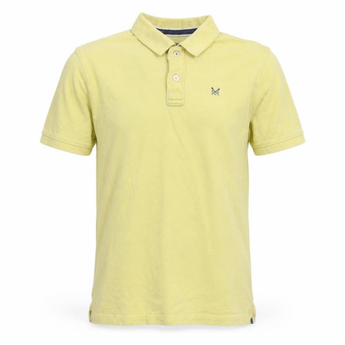 Crew Clothing Men's Beige Cotton Polo M - Logo Accent