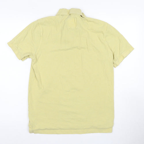 Crew Clothing Men's Beige Cotton Polo M - Logo Accent