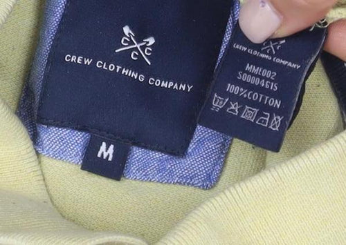 Crew Clothing Men's Beige Cotton Polo M - Logo Accent