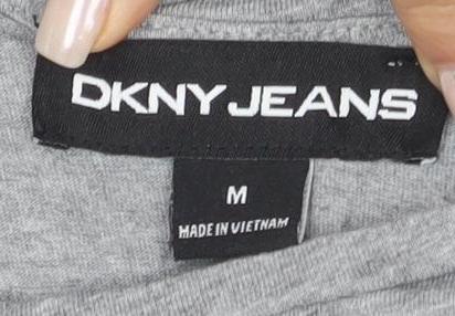 DKNY Jeans Women's Grey T-Shirt M