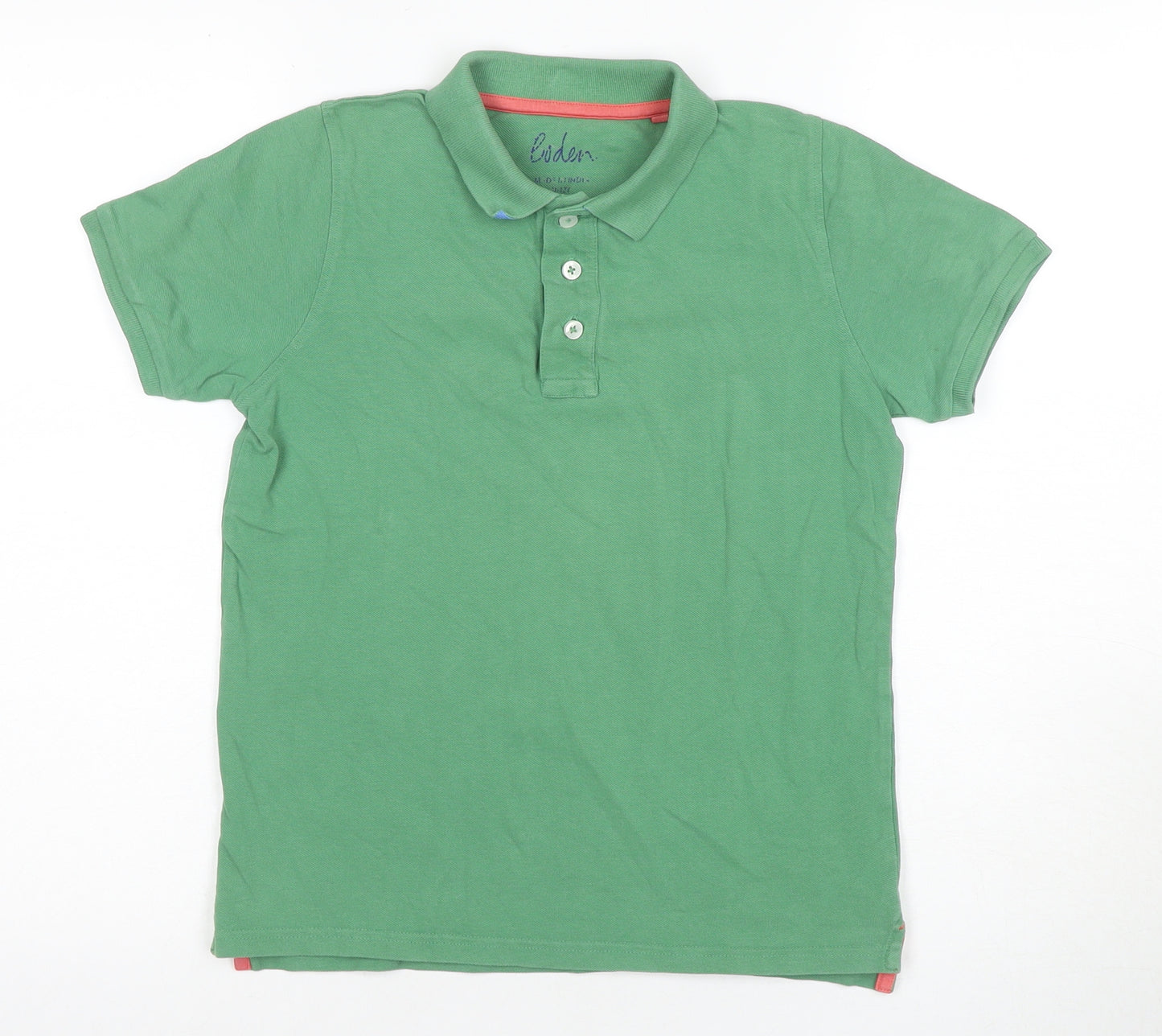 Eden Boys Green Polo Shirt - 12-13 Years - Casual Short Sleeve