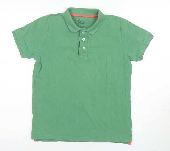 Eden Boys Green Polo Shirt - 12-13 Years - Casual Short Sleeve