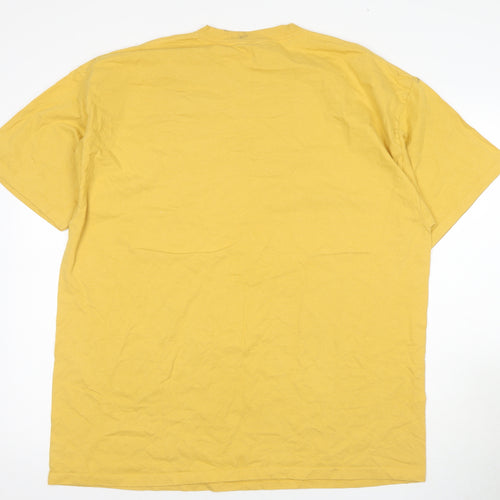 Hanes Men's Yellow 2XL Graphic T-Shirt