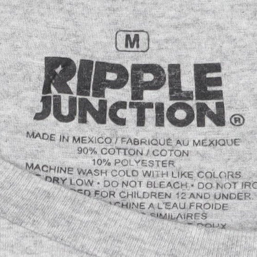 Ripple Junction Men's Grey US Flag T-Shirt Size M