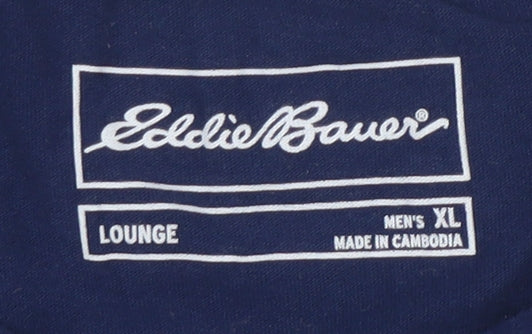 Eddie Bauer Men's Blue XL Long Sleeve T-Shirt
