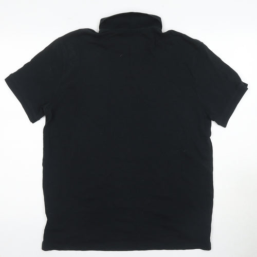 Ralph Lauren Men's Black Slim Fit Polo Shirt Size L