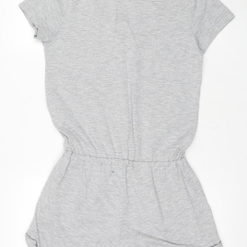 Roxy Women's Grey M Playsuit with Button Accent