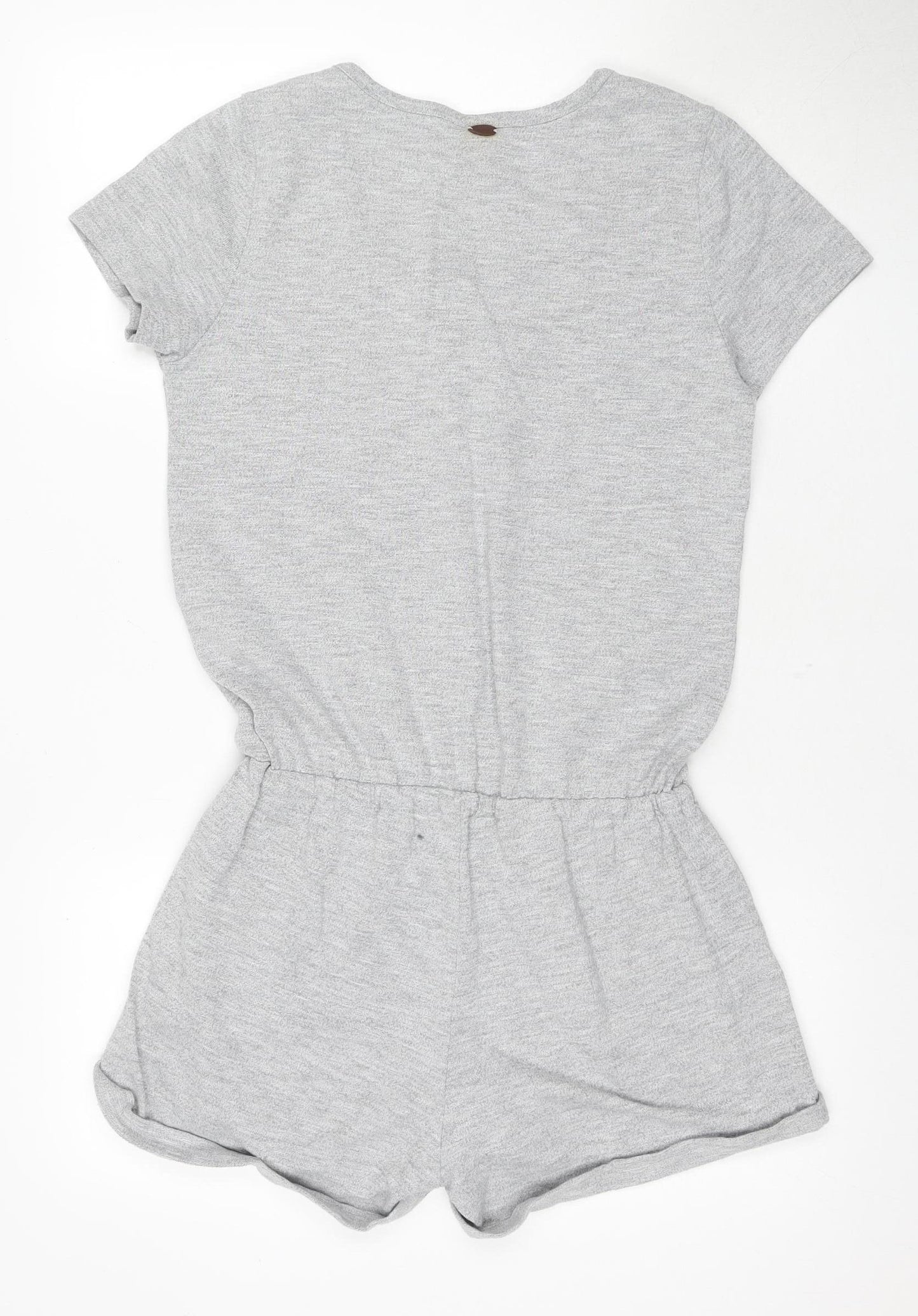 Roxy Women's Grey M Playsuit with Button Accent