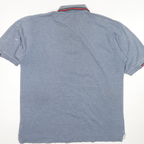 Springfield Men's Blue Polo Shirt XL