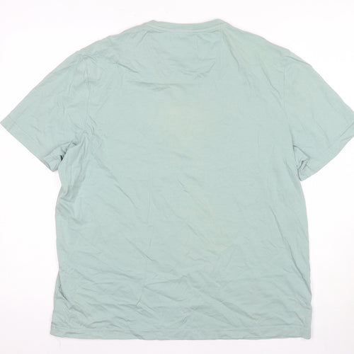 Farah 1920 Men's Green Cotton T-Shirt, Size L