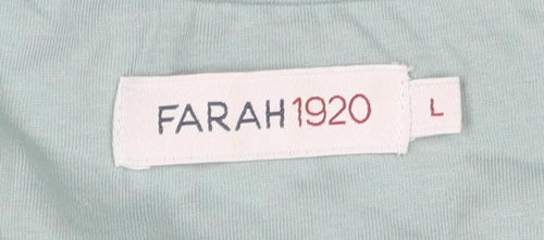 Farah 1920 Men's Green Cotton T-Shirt, Size L