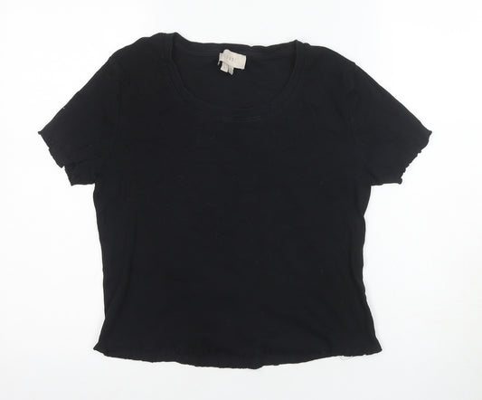 Coast Women's Black T-Shirt L Cotton Casual