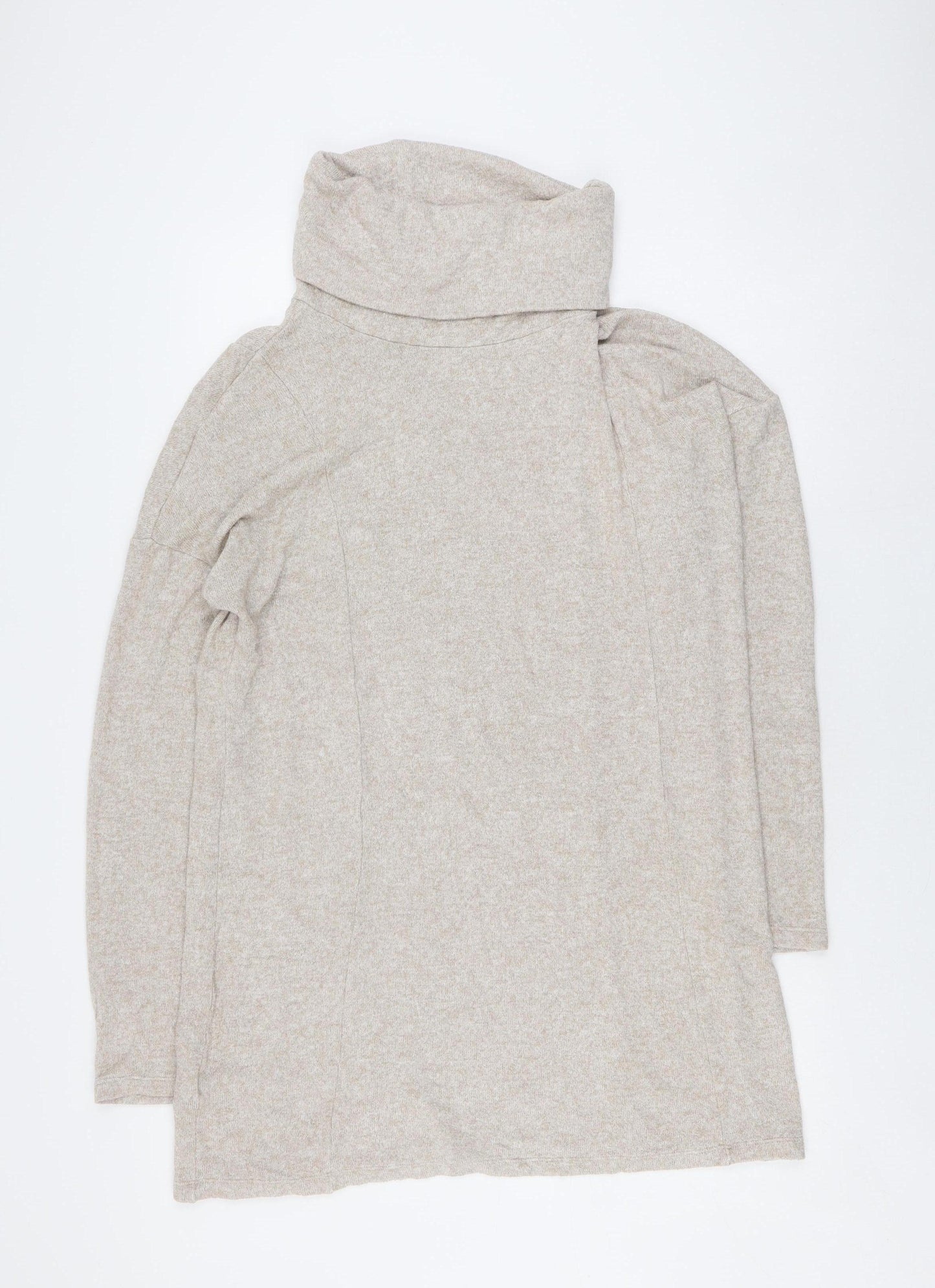 Long Tall Sally Women's Beige Knit Cape Jumper