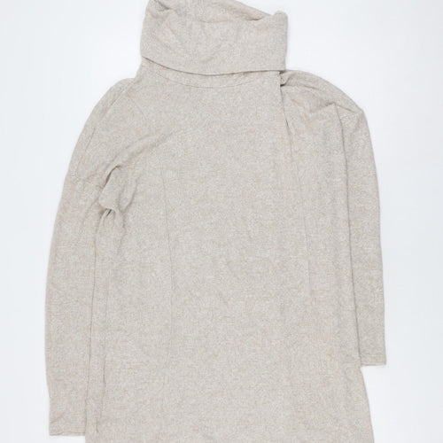 Long Tall Sally Women's Beige Knit Cape Jumper