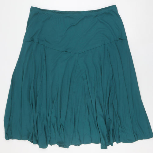 Damart Women's Green Peasant Skirt L