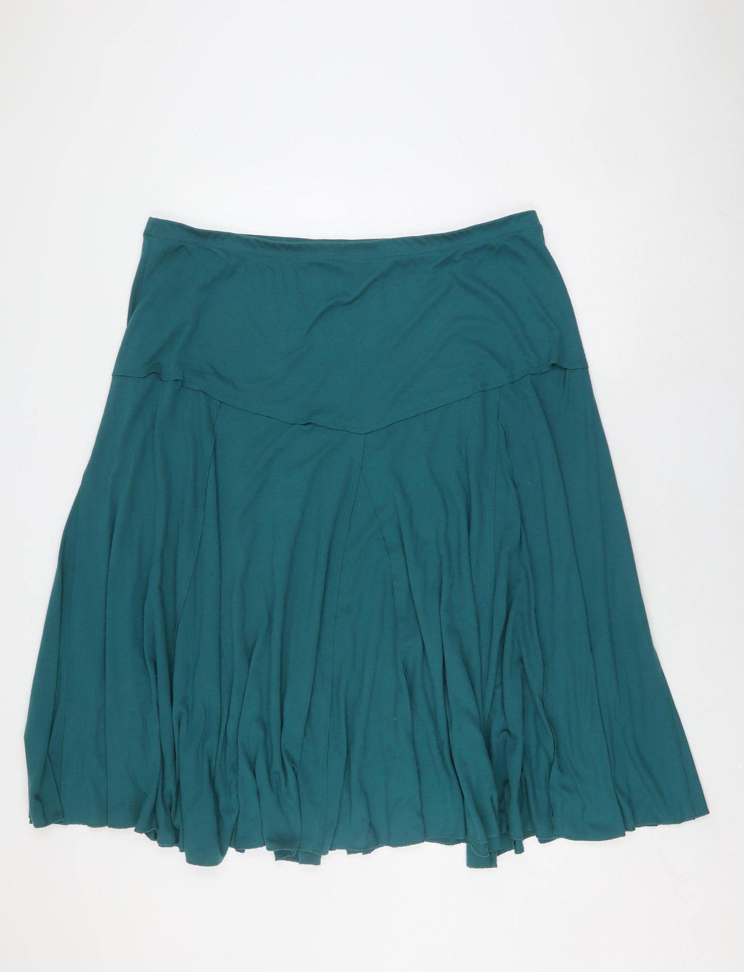 Damart Women's Green Peasant Skirt L