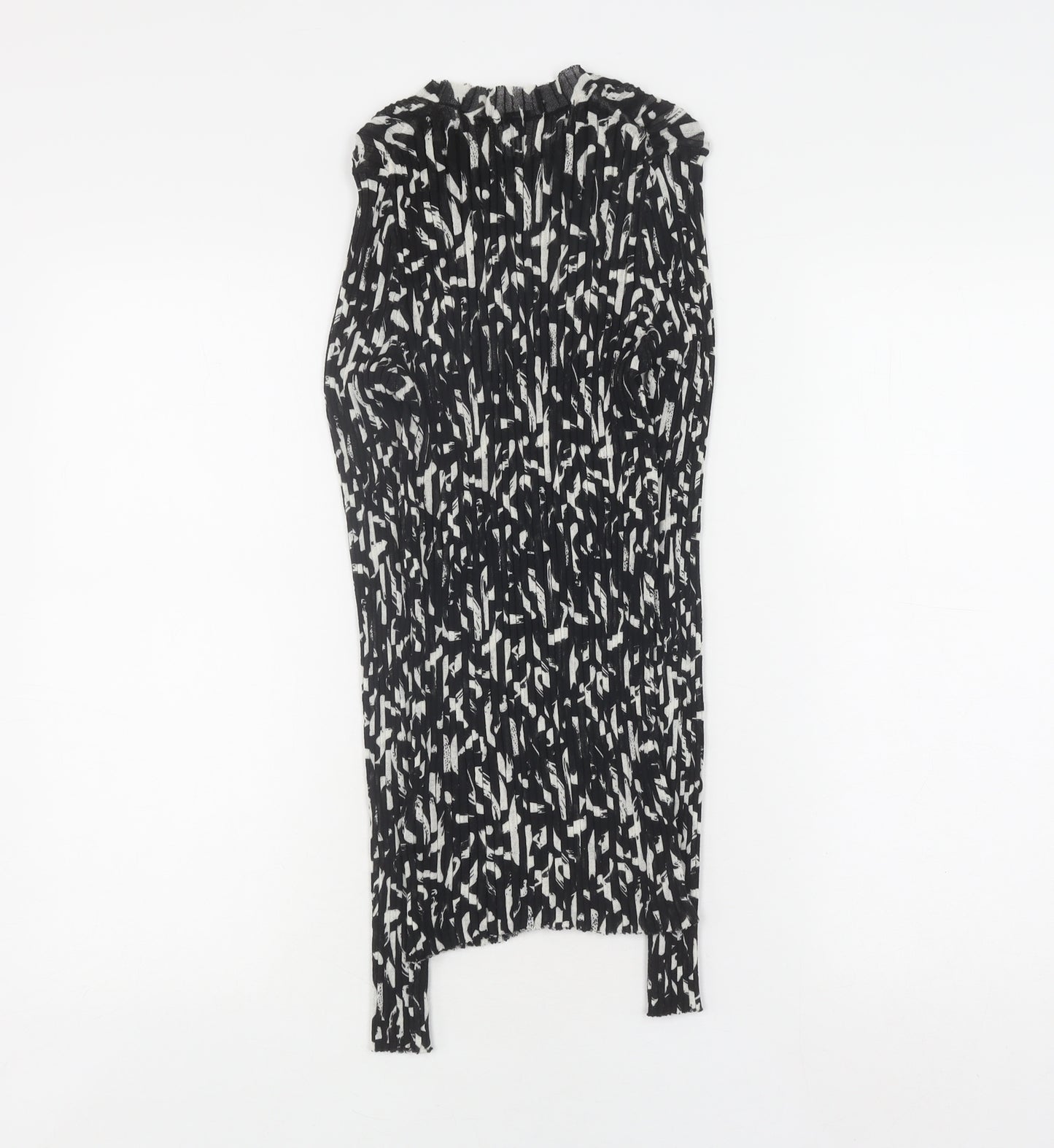 Jigsaw Women's Black Animal Print Top Size M