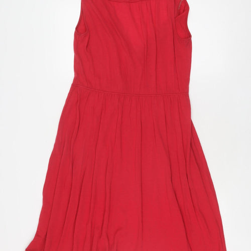 GAP Women's Red Fit & Flare Dress M Sleeveless