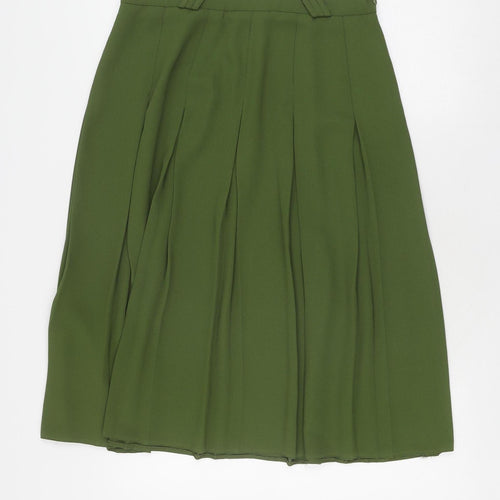 SPICE Women's Green Pleated Short Skirt Size 10