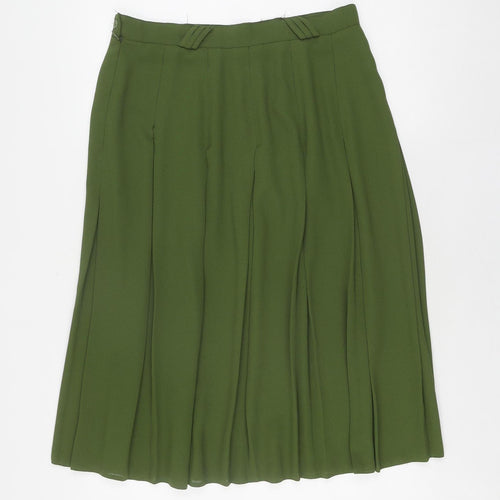 SPICE Women's Green Pleated Short Skirt Size 10