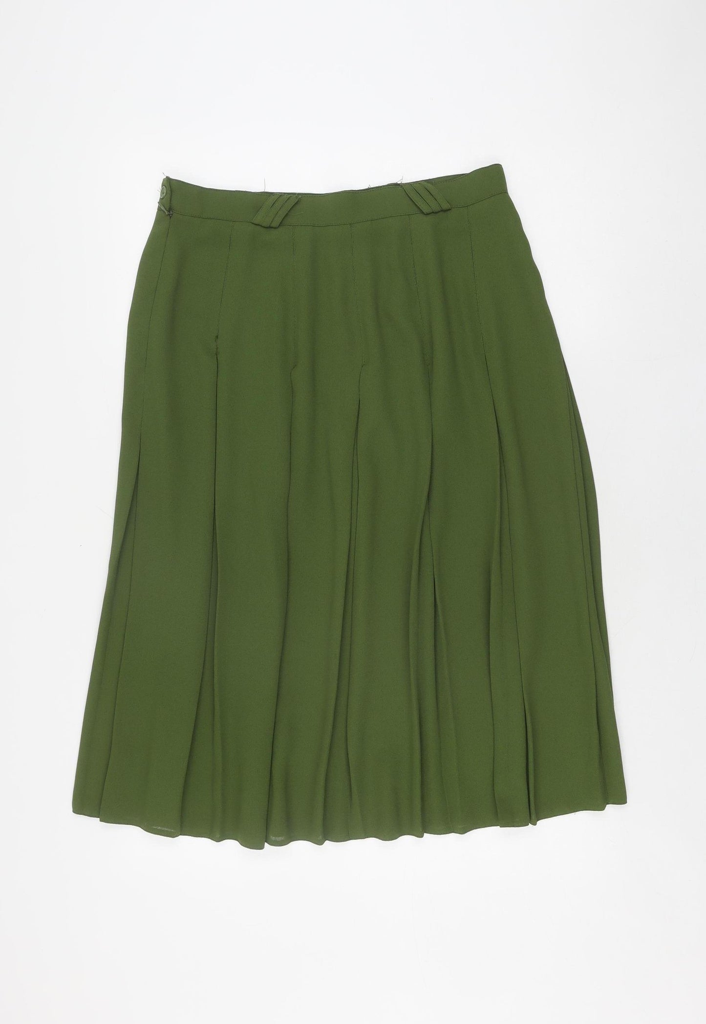 SPICE Women's Green Pleated Short Skirt Size 10