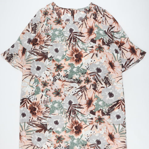 Damart Women's Multicoloured Floral Shift Dress UK 26