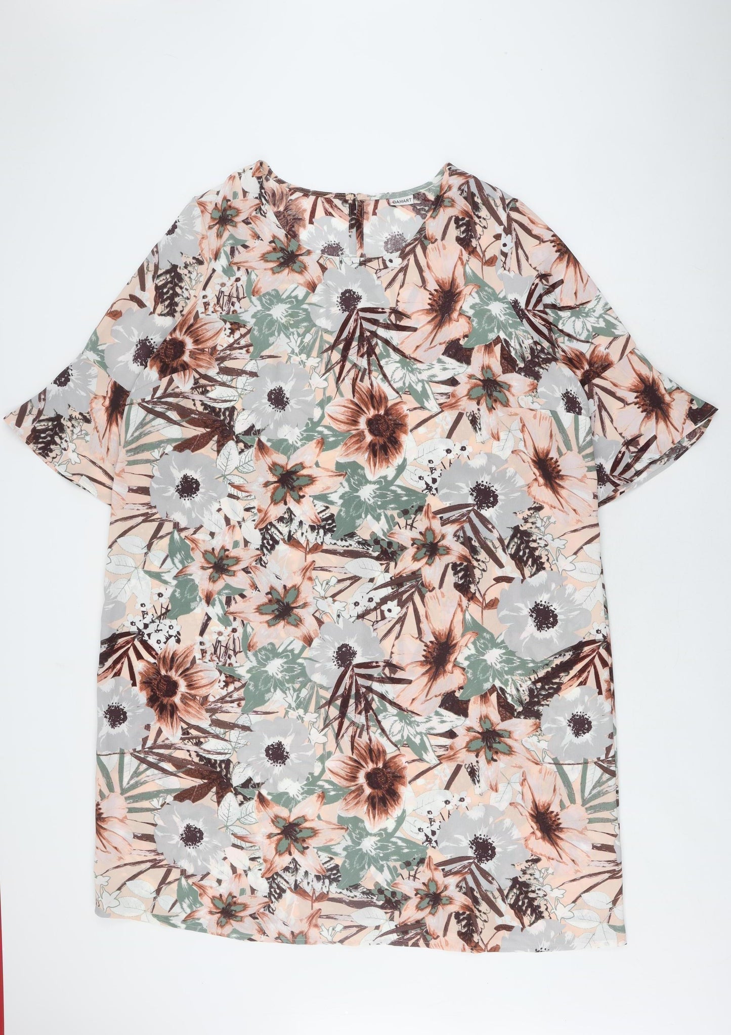 Damart Women's Multicoloured Floral Shift Dress UK 26