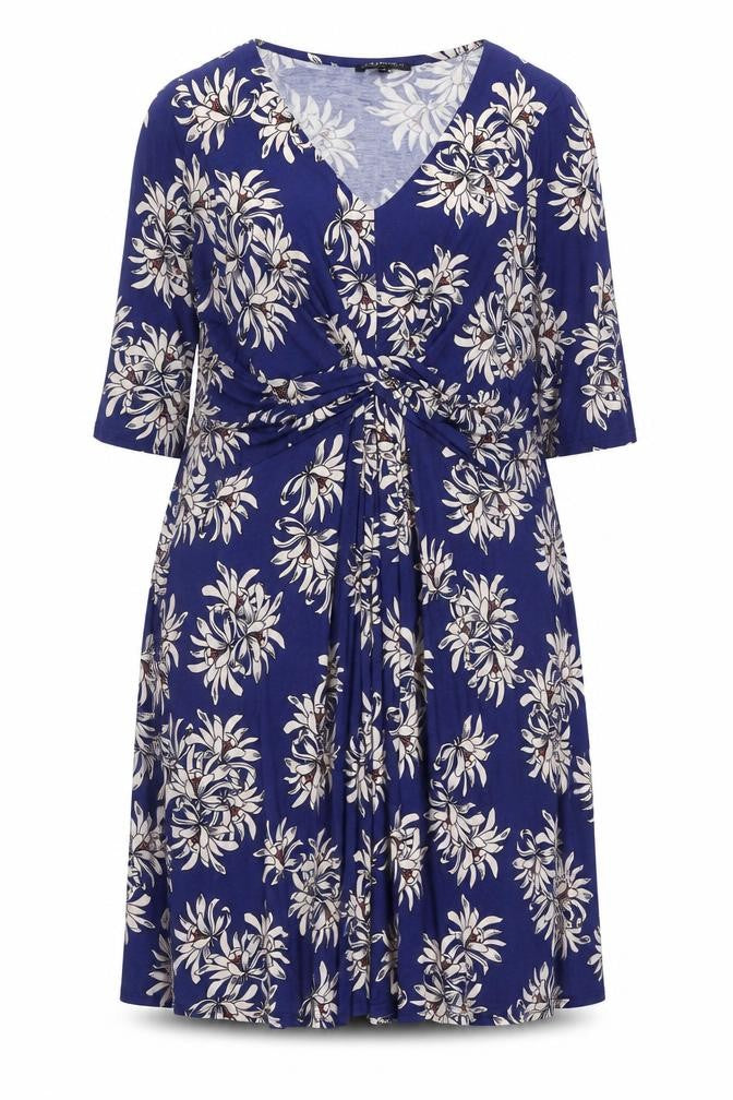 Anya Madsen Women's Blue Floral Shift Dress Size 18