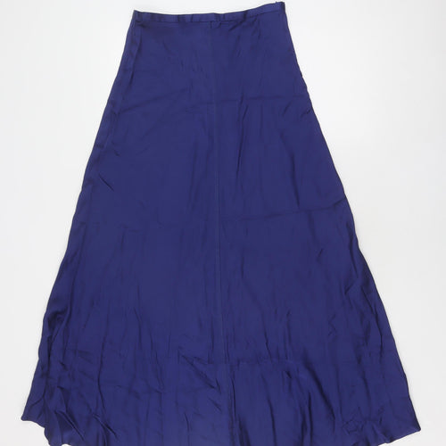 Zara Women's Blue Long Flare Skirt, XS, Elegant & Versatile