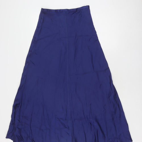 Zara Women's Blue Long Flare Skirt, XS, Elegant & Versatile