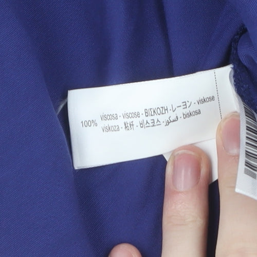 Zara Women's Blue Long Flare Skirt, XS, Elegant & Versatile