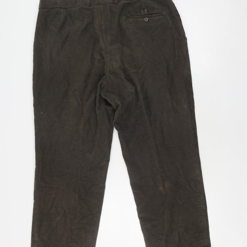 Marks and Spencer Men's Brown Corduroy Dress Pants