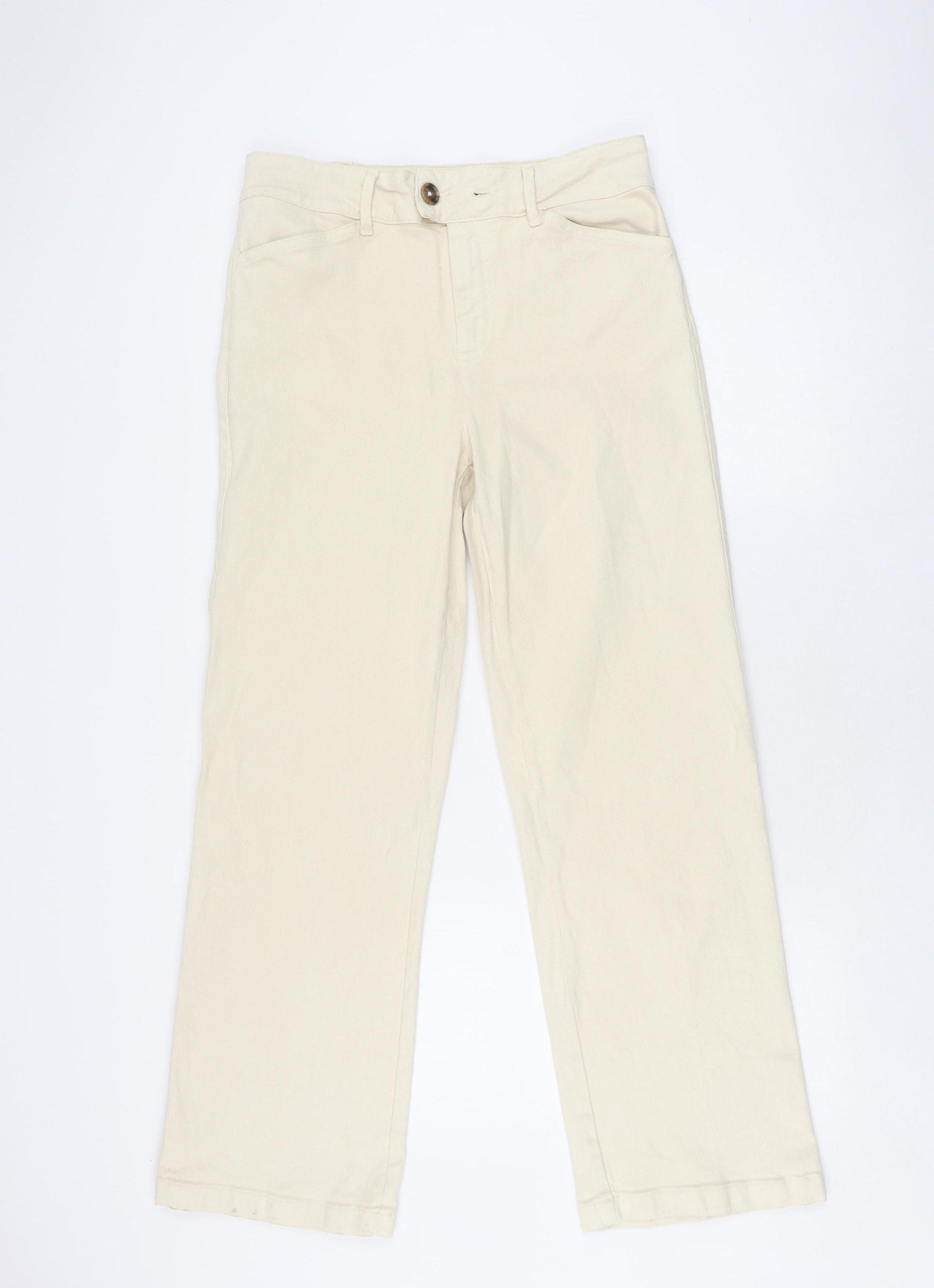 FatFace Women's Beige Straight Jeans Size 12