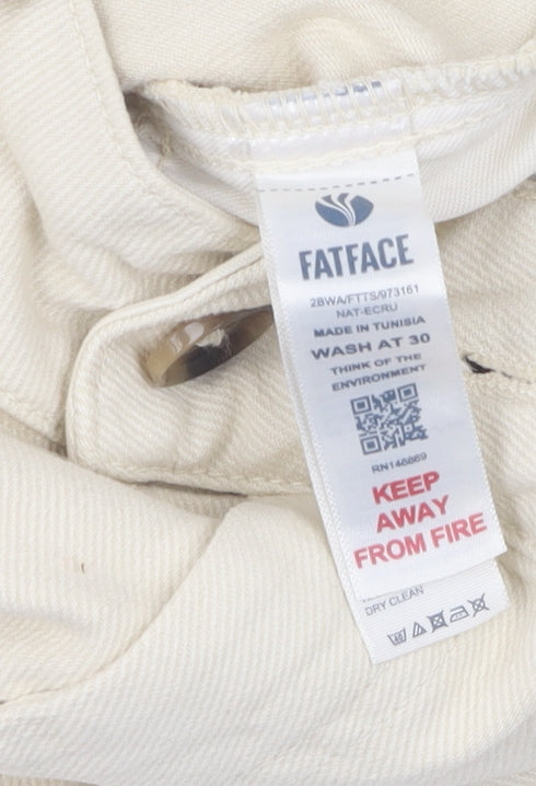FatFace Women's Beige Straight Jeans Size 12